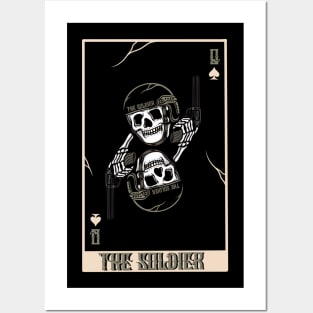 Gun and skull Posters and Art